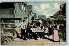 Weissbad 1905 Meglisalp Tracht Rindvieh