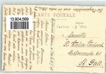 Château-d´Oex 1927 Ort handschriftlich