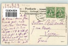 Erlach 1907 Cerlier et vue sur I`Ile de St. Pierre