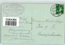 Teufen AR 1915 Aussichtspunkt Fröhlichsegg mit Bodensee Fahne