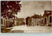 Couvet La Poste et l'Eglise Post Kirche
