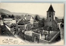 Bevaix 1908 Kirche Tor