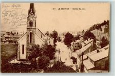 Le Sentier 1912 Vallee de Joux Kirche Uhr