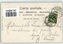 Bouveret 1901 Chalet de la Foret Schiff Segelboot La Perle du Leman