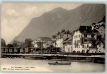 Bouveret Lac Leman Ruderboot Eisenbahn