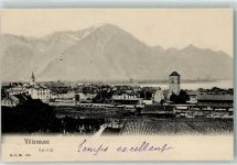 Aigle 1904 Villeneuve Kirche Turm