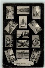Nyon 1907 Tracht Turm Tor See Segelboot Italien Tunesien Bulgarien