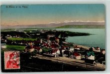 St-Blaise 1912 Bahnhof See Alpen Kirche
