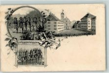 Trogen Landsgemeindegruss Uniform Lithographie Versammlung Bär