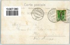Weissenstein b. Solothurn 1908 Jungfrau Wengernalp Eiger Mönch Fahne Tennis Sportplatz Blumen Lithographie