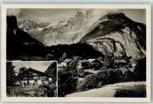 Innertkirchen Gasthaus Tännler Wiler am Sustenpass Blick auf Hangend Gletscherhorn und Engelhörner
