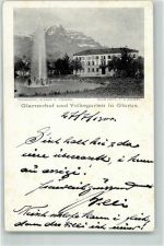 Glarus 1900 Glarenerhof und Volksgarten