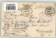 Brugg AG 1907 Rathaus und Schwarzer Turm