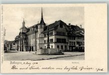 Zofingen 1904 Rathaus Brunnen