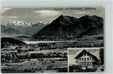 Steffisburg Blick vom Hartlisberg Pension und Gasthaus Bellevue