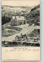 Oberwald Hotel Furka mit Post Postkutsche Obergoms