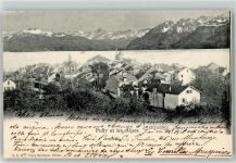 Pully 1905 et les Alpes