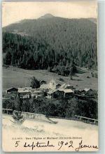 Les Diablerets 1902 Vers l`Eglise et Meileret