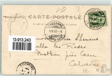 Les Diablerets 1902 Vers l`Eglise et Meileret