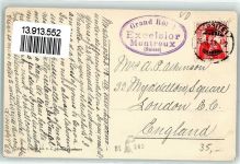 Les Avants 1913 Winter l`Hotel de Jaman et les Alpes de Savoie Skifahrer