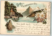 Seelisberg 1897 Tellkapelle Schillerstein das Rütli Vierwaldstättersee