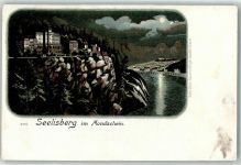 Seelisberg 1899 Lithographie Mondschein