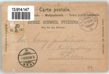 Seelisberg 1899 Lithographie Mondschein