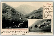 Château-d´Oex 1903 Vallee de la Torneresse et le Witenberghorn la Chapelle L'Etivaz