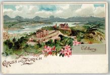 Uetliberg 1901 Hotel Lithohraphie