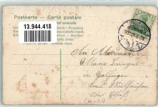 1905 Frauen Brief mit echter Stoff Applikation AE 155