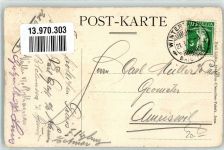 1912 Studentenwappen Stenographia seis Panier Vivvat crescat floreat Bahnpost Nr 30