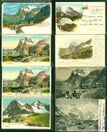 Kleine Scheidegg Lot mit 32 AK, 1903-1958; gute Erhaltung, größtenteils gelaufen