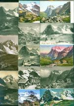 Kleine Scheidegg Lot mit 32 AK, 1903-1958; gute Erhaltung, größtenteils gelaufen