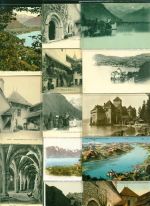 Chillon teils mit Umgebung Lot mit 23 AK, 1898-1926; gute Erhaltung, größtenteils gelaufen