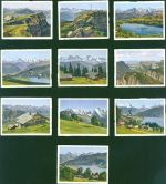 Beatenberg und Niederhorn Lot mit 10 Aufnahmen (klein) vollständiges Set in Original Mappe; gute Erhaltung