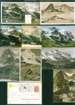 Kleine Scheidegg Lot mit 18 AK, ca. 1902-1940: gute Erhaltung, teils gelaufen