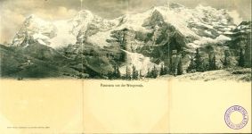 Wengernalp Panorama von der Wengernalp, mit Glitter Schnee