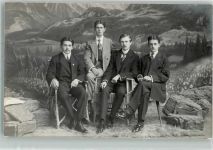 Château-d´Oex 1913 Gruppenfoto Männer Ort lt. Fotograf