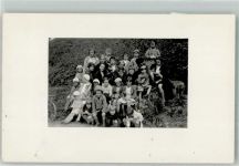 Zug 1934 Gruppenfoto Kinder Ort lt. Stempel