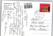 8344 Bäretswil - Gasthof, Wirtschaft Berg, Speisesaal