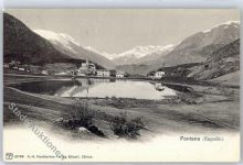 Tarasp 1905, Kirche, See, Fontana
