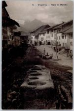 Gruyères 1911 Marktplatz