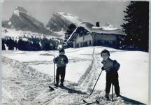 9656 Alt St. Johann - Alp Sellamatt, Churfirsten, Zustoll, Brisi, Frümsel, Skifahrer