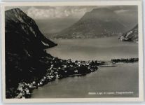 Melide Fliegeraufnahme, Lago di Lugano