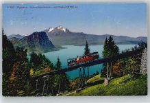 6410 Rigi Kulm - Rigi-Bahn, Schnurtobelbrücke, Pilatus