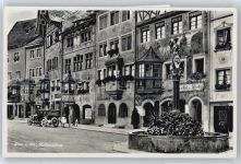 8260 Stein am Rhein - Bemalte Häuser, Brunnen