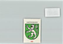 Grüningen Vignette Wappen Kaffee Hag ca 1920-1940 Grüningen