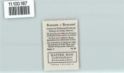 Romont FR Vignette Wappen Kaffee Hag ca 1920-1940