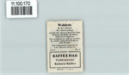 Wahlern Vignette Wappen Kaffee Hag ca 1920-1940