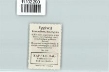 Eggiwil Vignette Wappen Kaffee Hag ca 1920-1940